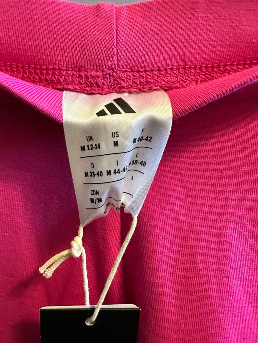 adidas Pink Athletic Leggings with White Side Stripes - Picture 5 of 6